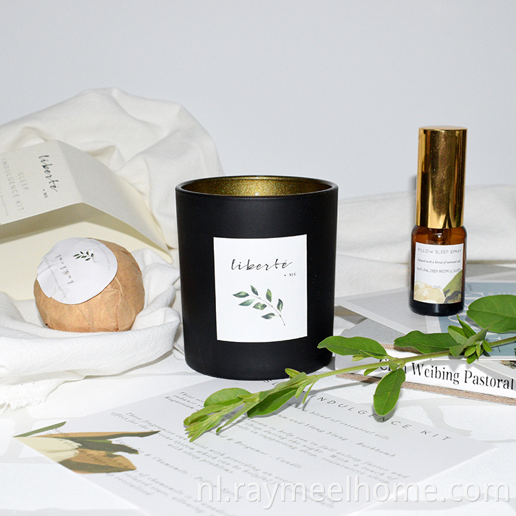 Soja kaarsencadeau -set geurkaars in papieren doos